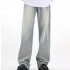 American retro washed drape straight-leg jeans streetwear loose light blue vintage pants